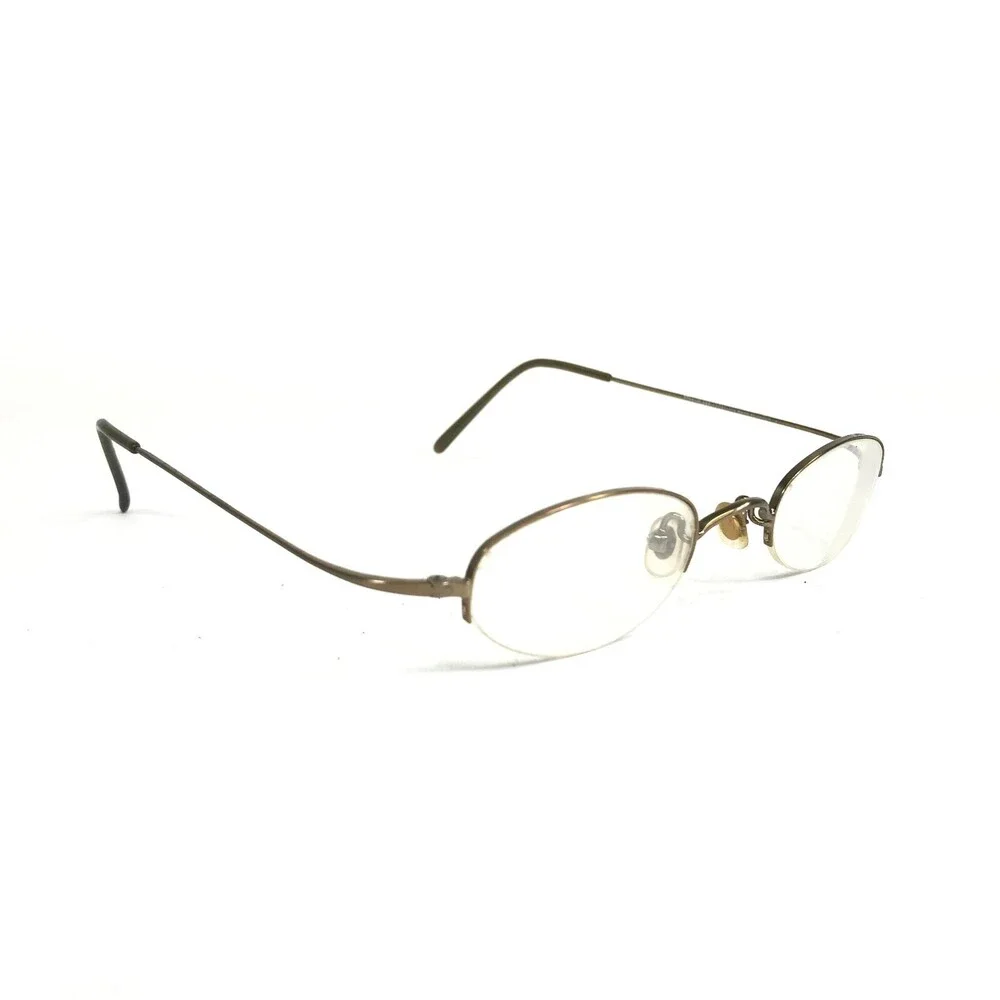 MODO Eyeglasses Frames MOD 898 AGD Gold Round with Clip On Lenses 43-22-145